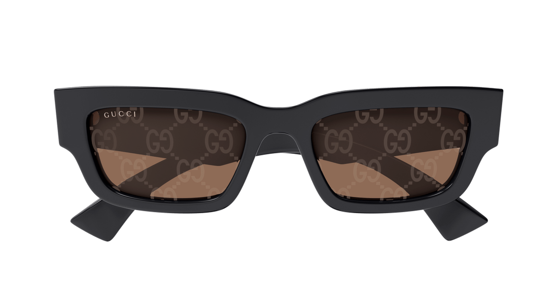 Gafas de sol gucci gg1838s 005 gris square masculino talla 52mm - Vista de detalle