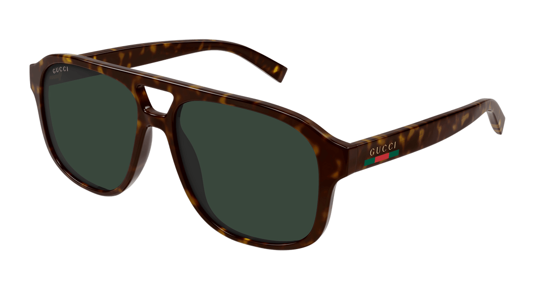 Óculos de sol gucci gg1856s 002 havana pilot masculino tamanho 57mm - Vista principal
