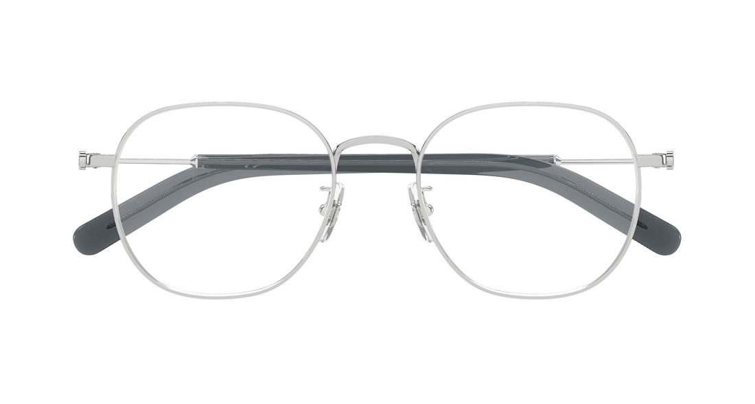 Dioptrijske naočale montblanc mb0425oa 002 plateado rectangular / squared masculino veličina 52mm - Detaljni prikaz