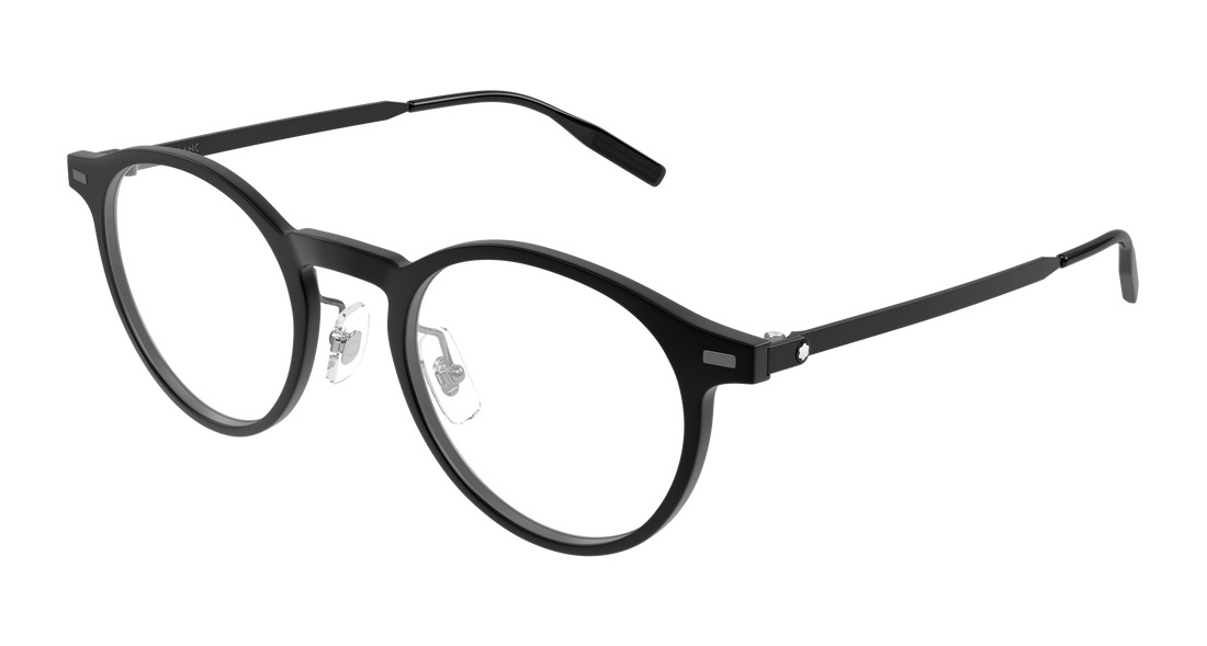 Occhiali da vista montblanc mb0426o 002 negro round/oval/panthos masculino taglia 48mm - Vista principale