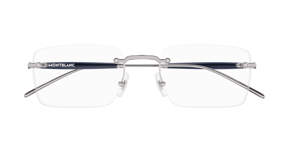 Occhiali da vista montblanc mb0411o 004 rutenio square masculino taglia 55mm - Vista dettagliata