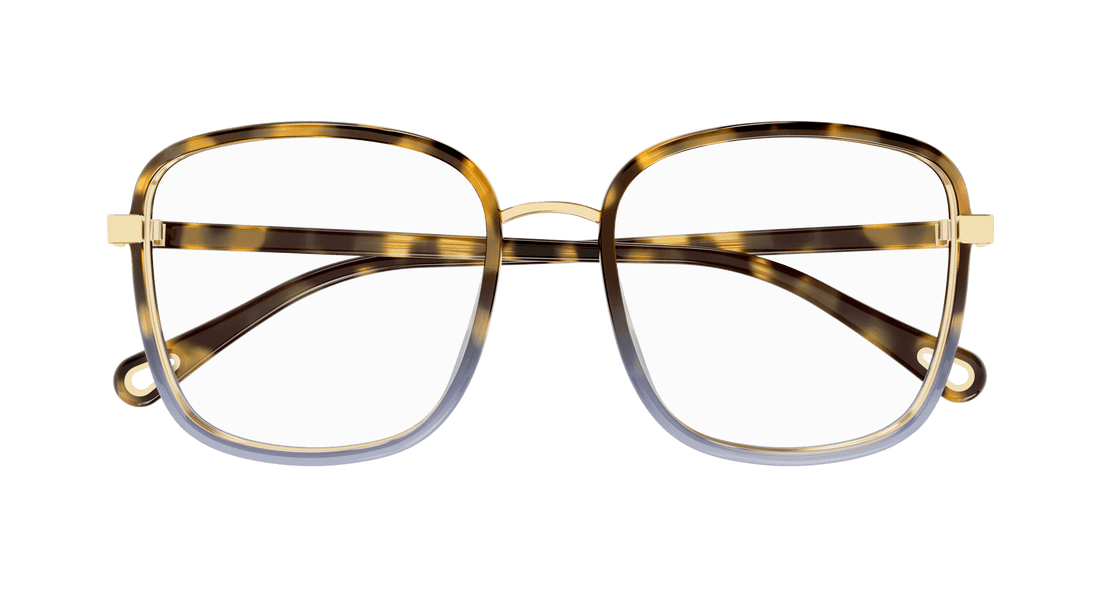 Brillen chloé ch0034o 018 havana square femenino größe 50mm - Detailansicht