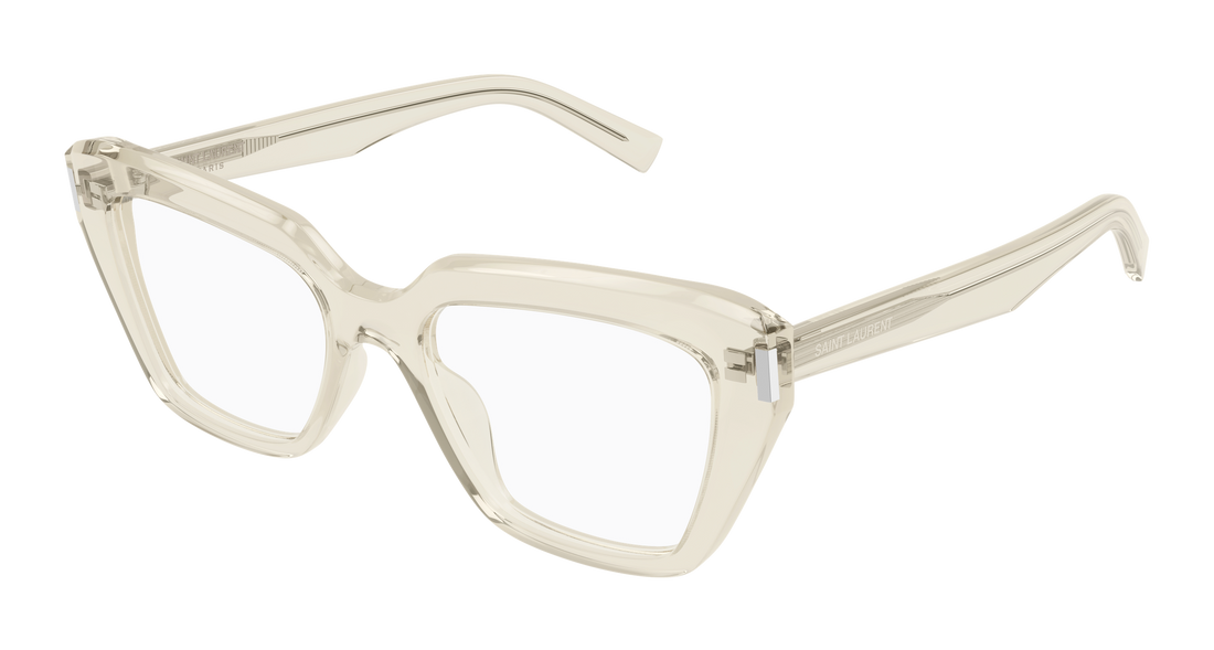 Brillen saint laurent sl 829 004 amarillo cat eye femenino größe 54mm - Hauptansicht