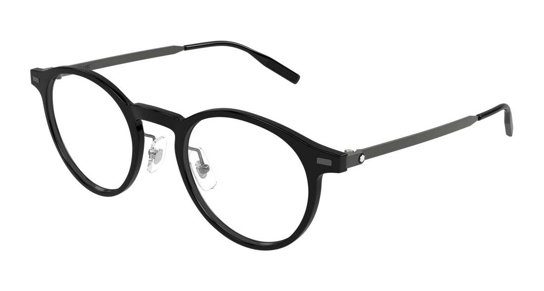Dioptrijske naočale montblanc mb0426o 001 negro round/oval/panthos masculino veličina 48mm - Glavni prikaz