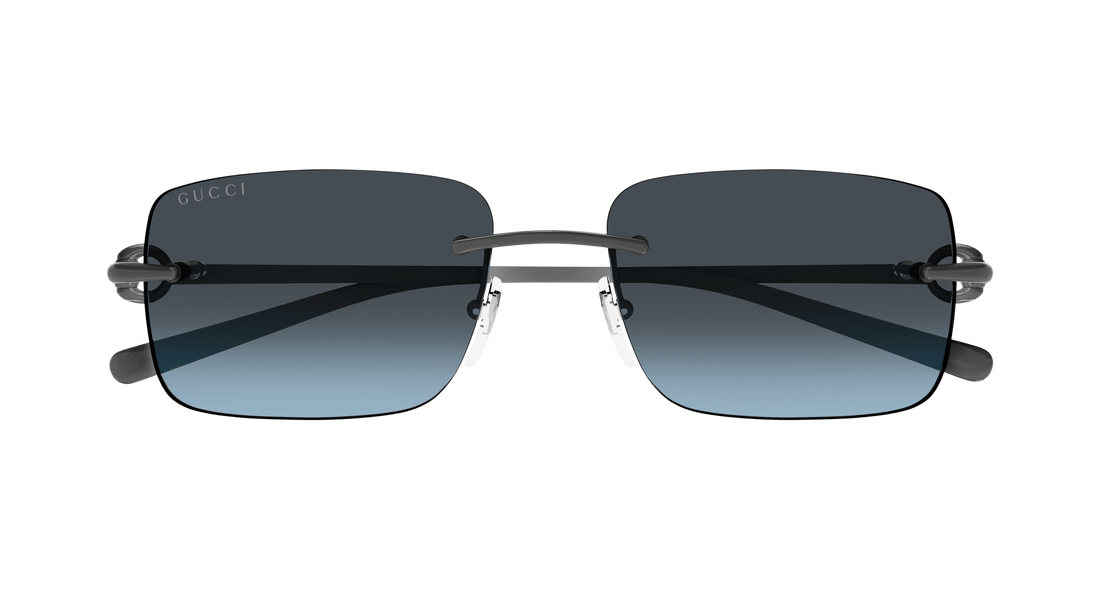 Óculos de sol gucci gg1703s 006 rutenio square masculino tamanho 55mm - Vista de detalhe