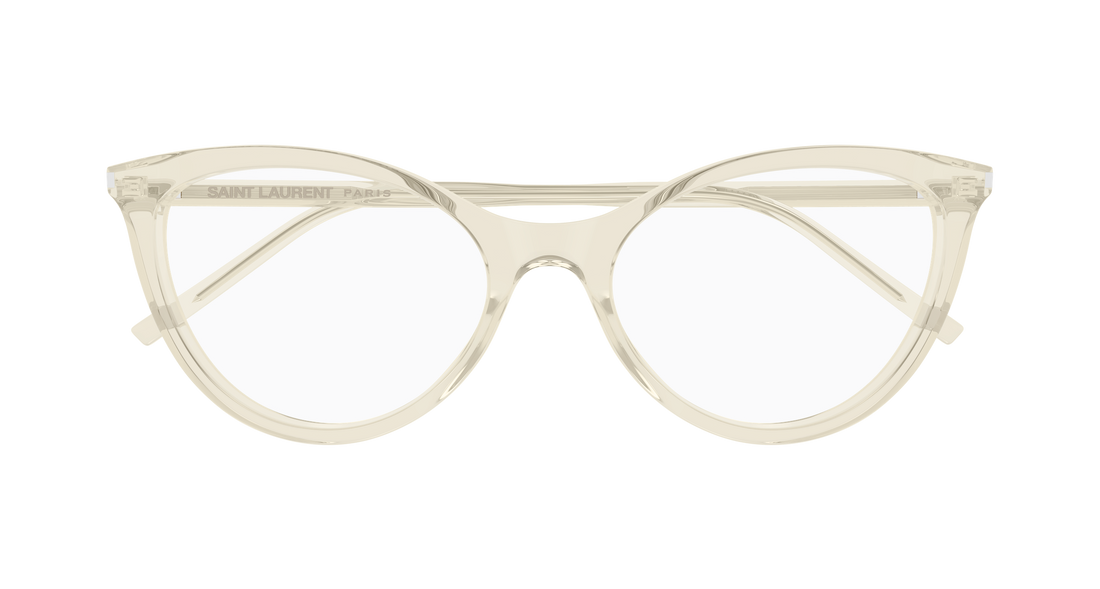 Brillen saint laurent sl 833 004 amarillo cat eye femenino größe 55mm - Detailansicht