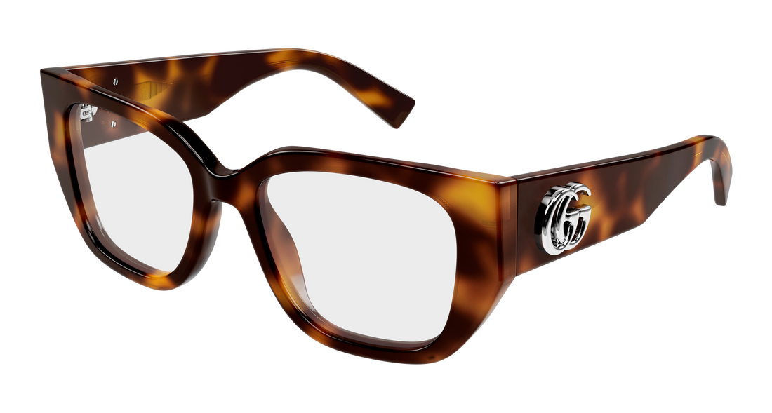 Óculos graduados gucci gg1952o 002 havana butterfly femenino tamanho 51mm - Vista principal