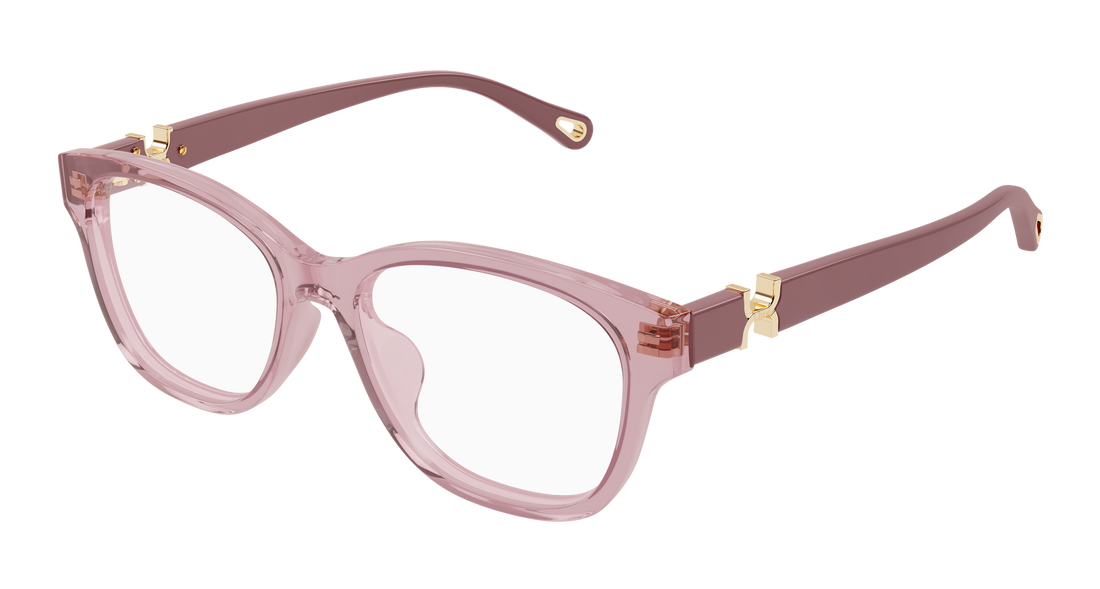 Briller chloé ch0336oa 003 rosa cat eye femenino størrelse 53mm - Hovedvisning