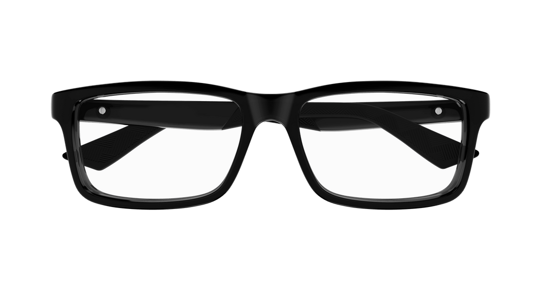 Occhiali da vista montblanc mb0402o 001 negro square masculino taglia 57mm - Vista dettagliata