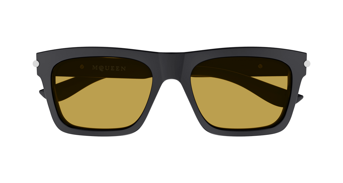 Occhiali da sole alexander mcqueen am0495s 003 gris square masculino taglia 55mm - Vista dettagliata