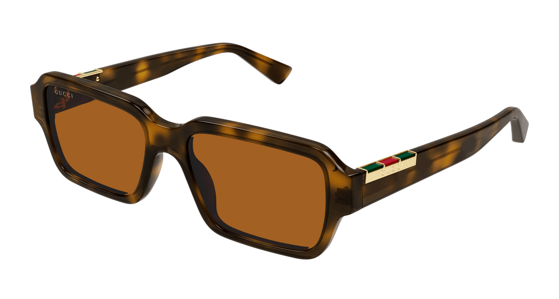 Óculos de sol gucci gg1887s 004 havana square masculino tamanho 54mm - Vista principal