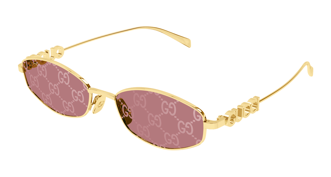 Gafas de sol gucci gg1802s 002 dorado round femenino talla 55mm - Vista principal