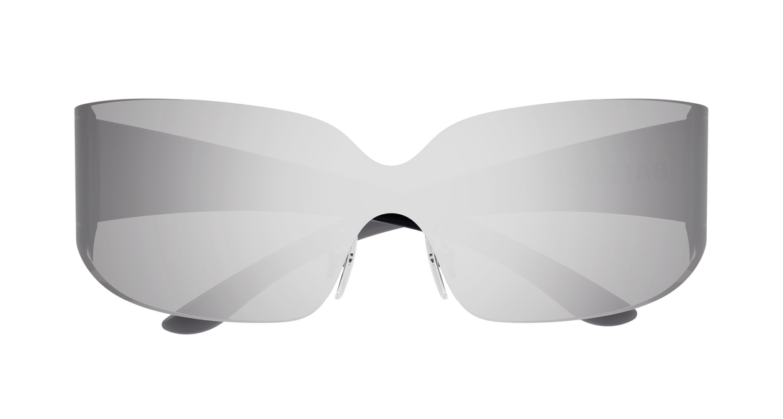 Sunglasses balenciaga bb0421s 005 plateado mask unisex size 99mm - Detailed view