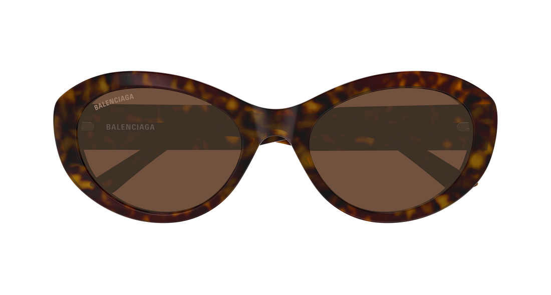 Lunettes de soleil balenciaga bb0446s 002 havana round/oval/panthos femenino taille 56mm - Vue détaillée