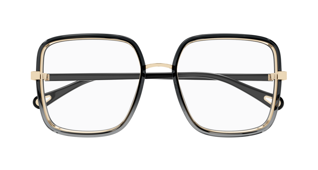 Brillen chloé ch0338o 001 negro rectangular / squared femenino größe 55mm - Detailansicht