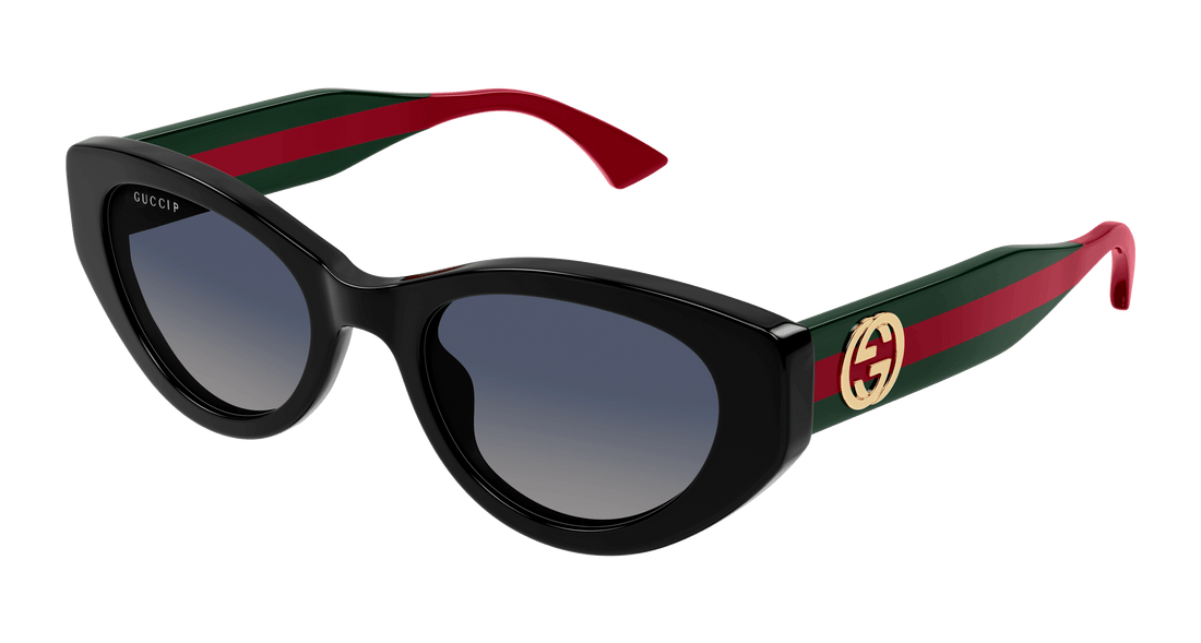 Óculos de sol gucci gg1862s 005 negro cat eye femenino tamanho 52mm - Vista principal