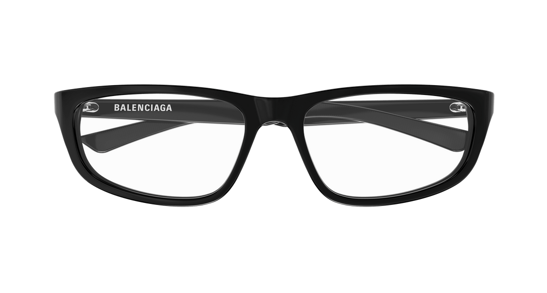 Gafas graduadas balenciaga bb0407o 001 negro square unisex talla 56mm - Vista de detalle