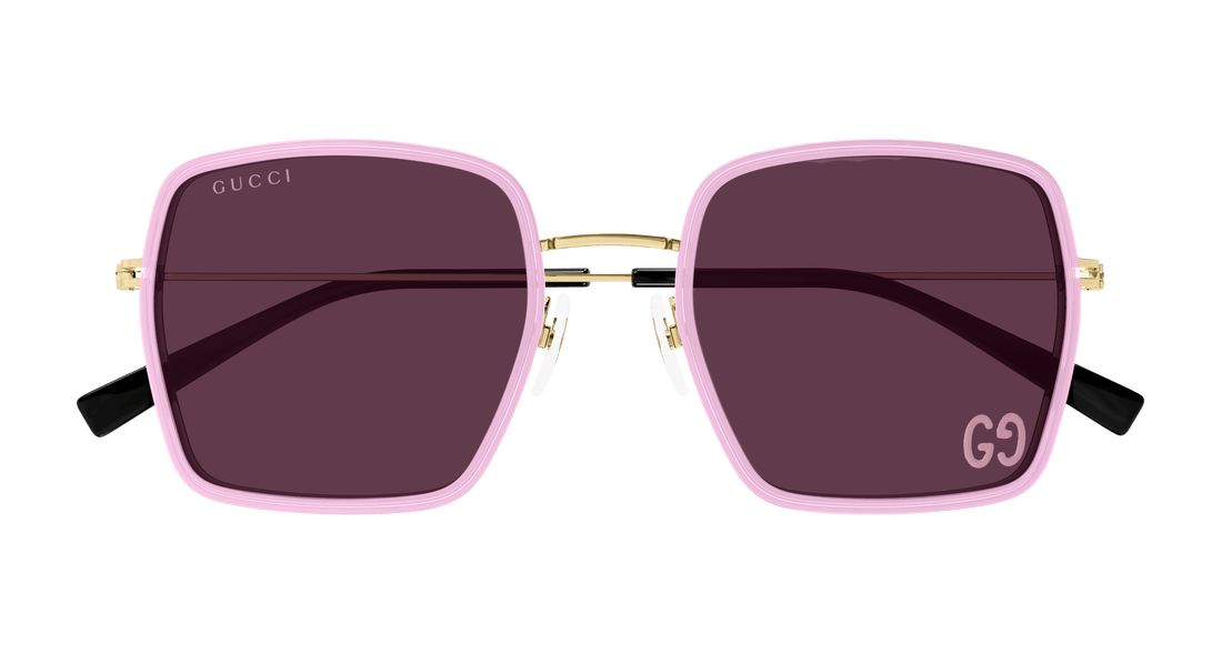 Gafas de sol gucci gg1848s 005 rosa square femenino talla 52mm - Vista de detalle