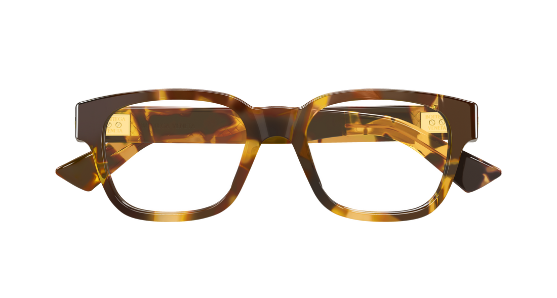 Occhiali da vista bottega veneta bv1403o 006 havana rectangular / squared unisex taglia 54mm - Vista dettagliata