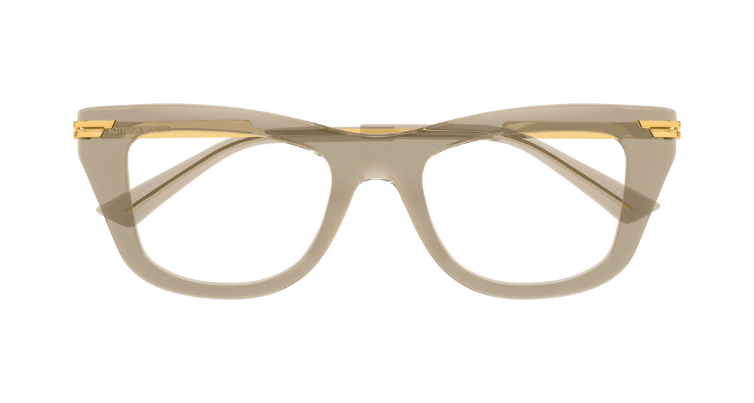 Gafas graduadas bottega veneta bv1370o 003 marron square unisex talla 50mm - Vista de detalle