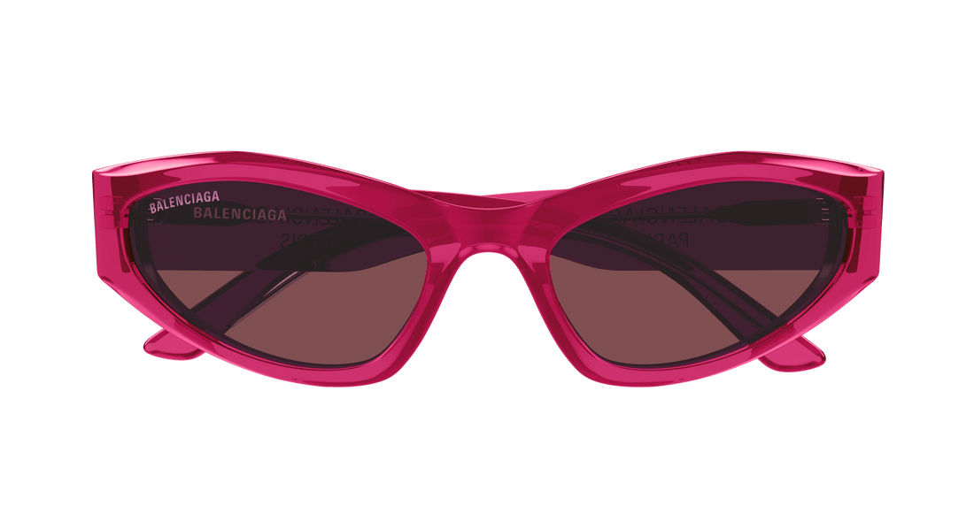 Sunglasses balenciaga bb0387s 003 burdeos geometric femenino size 58mm - Detailed view