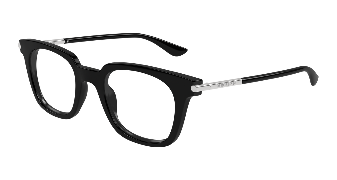 Gafas graduadas alexander mcqueen am0521o 001 negro rectangular / squared unisex talla 48mm - Vista principal