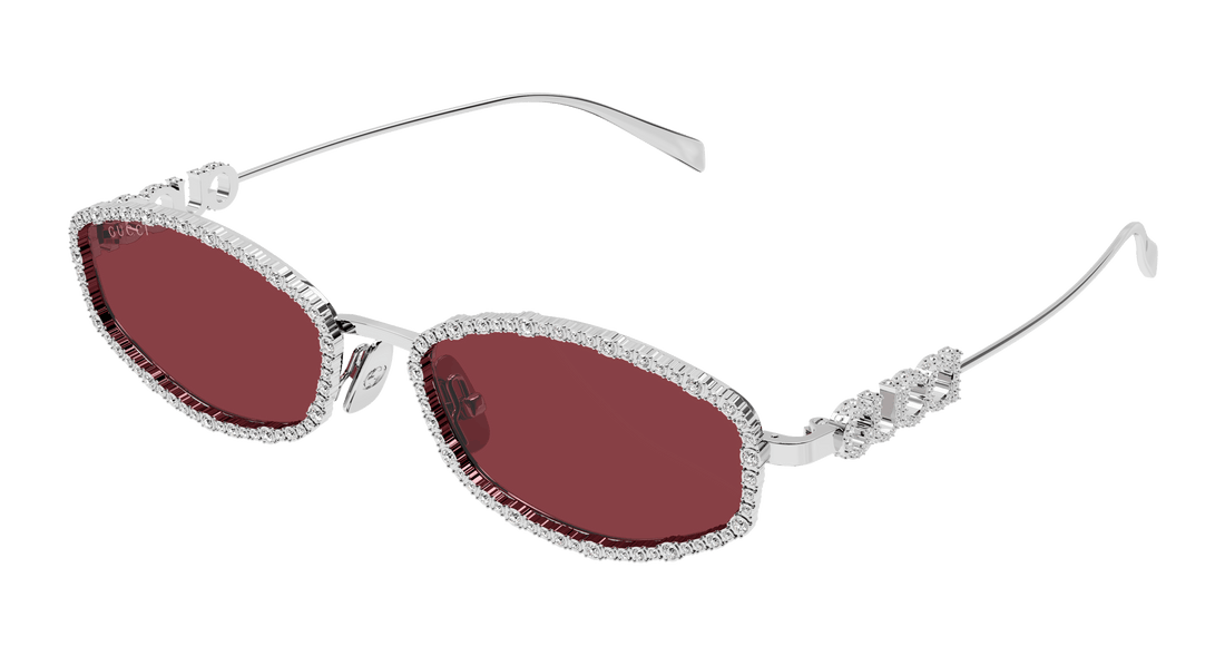 Gafas de sol gucci gg1803s 002 plateado round femenino talla 55mm - Vista principal