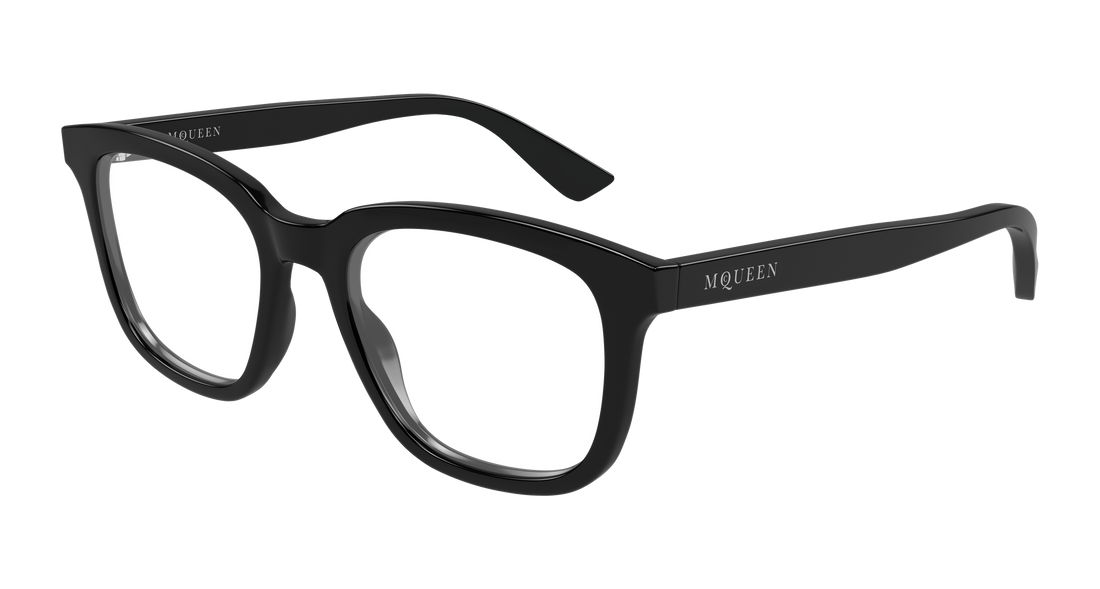 Brillen alexander mcqueen am0539o 001 negro rectangular / squared femenino größe 52mm - Hauptansicht
