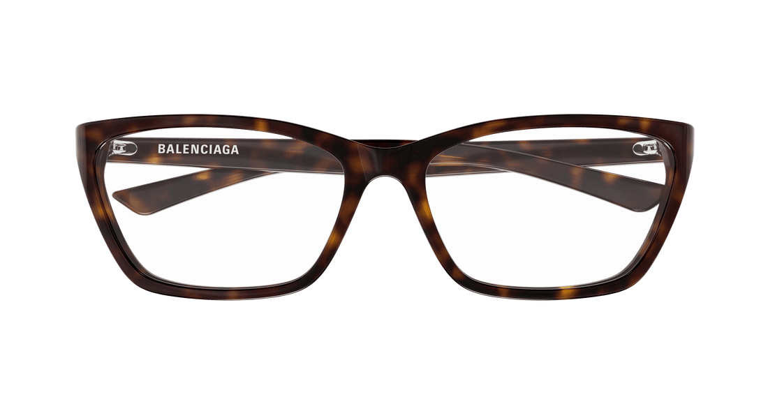 Gafas graduadas balenciaga bb0406o 002 havana cat eye femenino talla 59mm - Vista de detalle