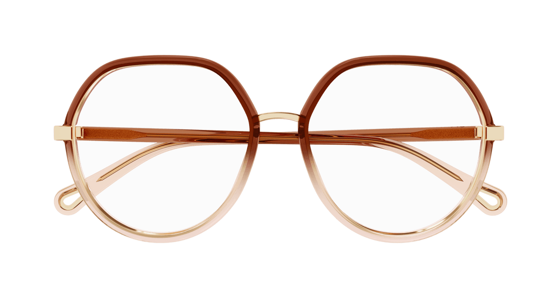 Brillen chloé ch0131o 008 marron pilot femenino größe 51mm - Detailansicht