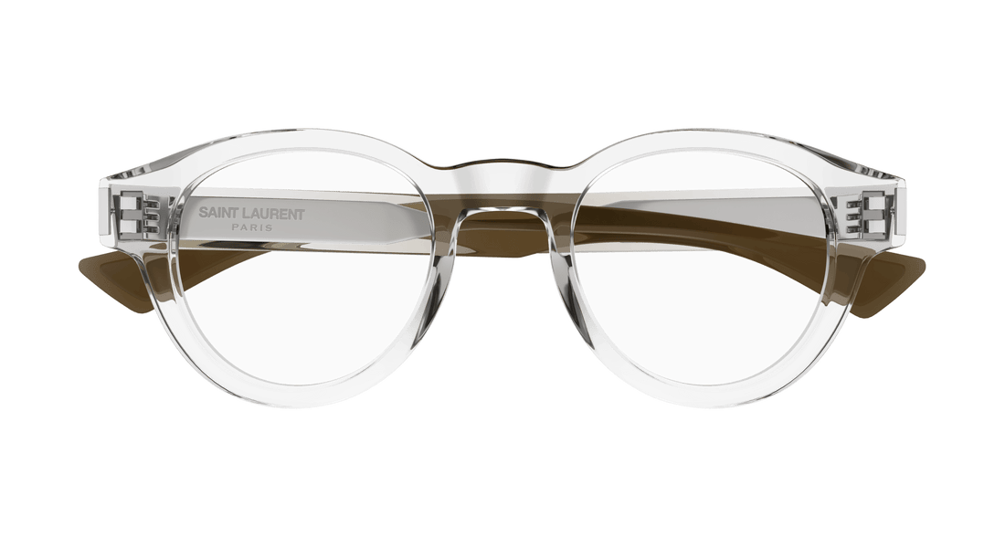 Brillen saint laurent sl 792 003 transparente round unisex größe 46mm - Detailansicht