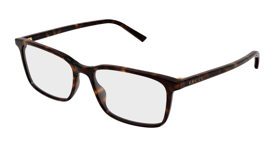 Brillen gucci gg1997o 002 havana rectangular / squared masculino größe 55mm - Hauptansicht