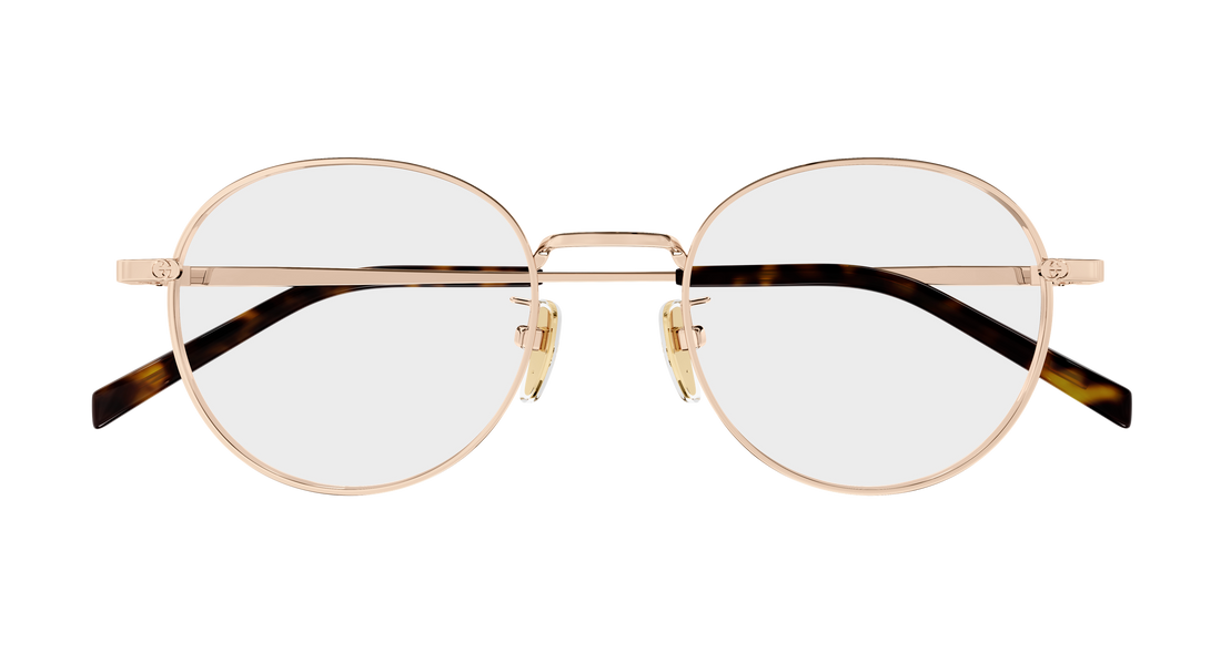 Brillen gucci gg2004oa 001 dorado round/oval/panthos femenino größe 50mm - Detailansicht