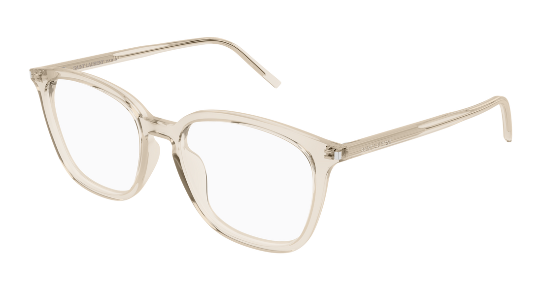 Óculos graduados saint laurent sl 783/f 004 beige round femenino tamanho 54mm - Vista principal