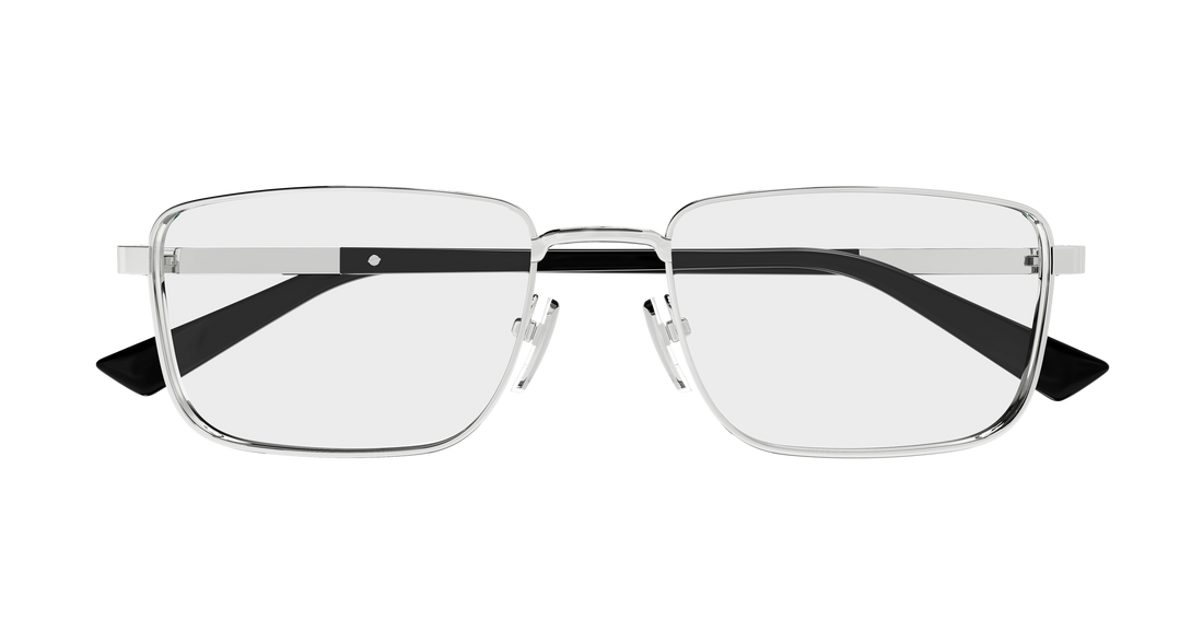 Occhiali da vista gucci gg1964o 001 plateado rectangular / squared masculino taglia 55mm - Vista dettagliata