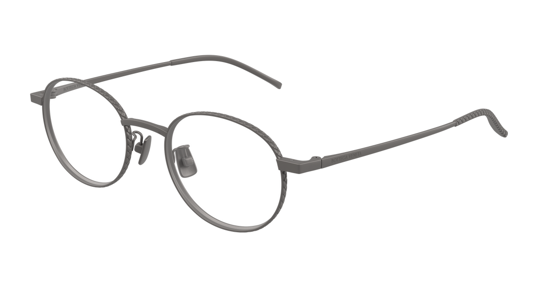 Óculos graduados bottega veneta bv1426oa 003 plateado round/oval/panthos unisex tamanho 50mm - Vista principal