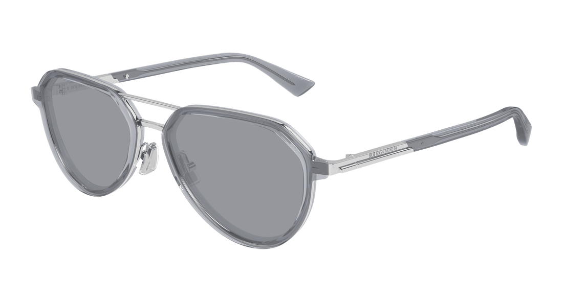 Óculos de sol bottega veneta bv1373s 003 azul pilot unisex tamanho 55mm - Vista principal