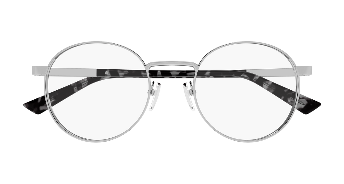 Occhiali da vista gucci gg1966ok 003 plateado round/oval/panthos masculino taglia 51mm - Vista dettagliata