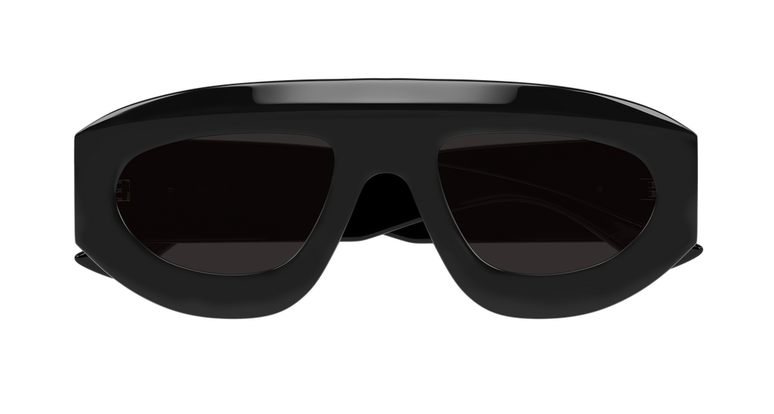 Óculos de sol bottega veneta bv1358s 001 negro geometric unisex tamanho 52mm - Vista de detalhe