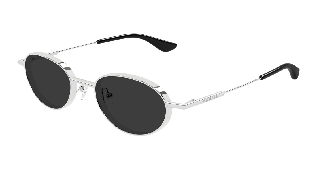 Occhiali da sole alexander mcqueen am0523s 001 plateado round/oval/panthos unisex taglia 50mm - Vista principale