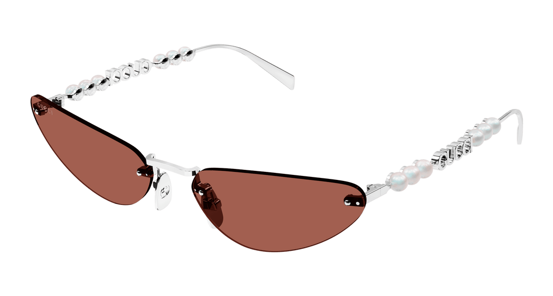 Sunglasses gucci gg1920s 002 plateado cat eye femenino size 63mm - Main view