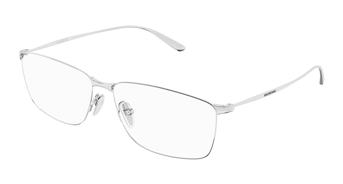 Gafas graduadas balenciaga bb0415o 002 plateado square masculino talla 60mm - Vista principal