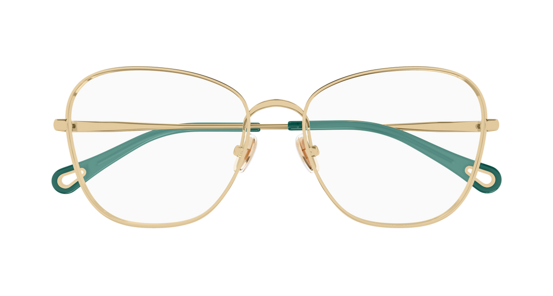 Dioptrijske naočale chloé ch0344o 003 dorado cat eye femenino veličina 56mm - Detaljni prikaz