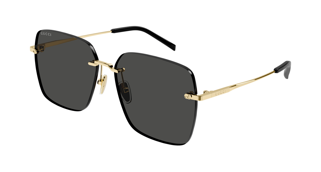 Óculos de sol gucci gg1955sa 001 dorado rectangular / squared femenino tamanho 60mm - Vista principal