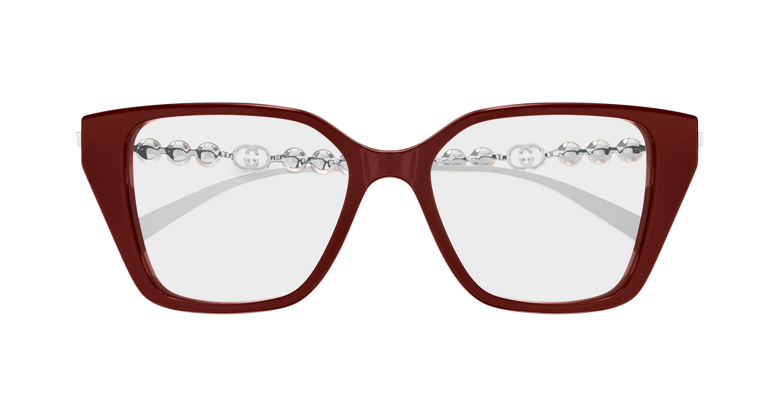 Brillen gucci gg1969o 004 burdeos cat eye femenino größe 51mm - Detailansicht
