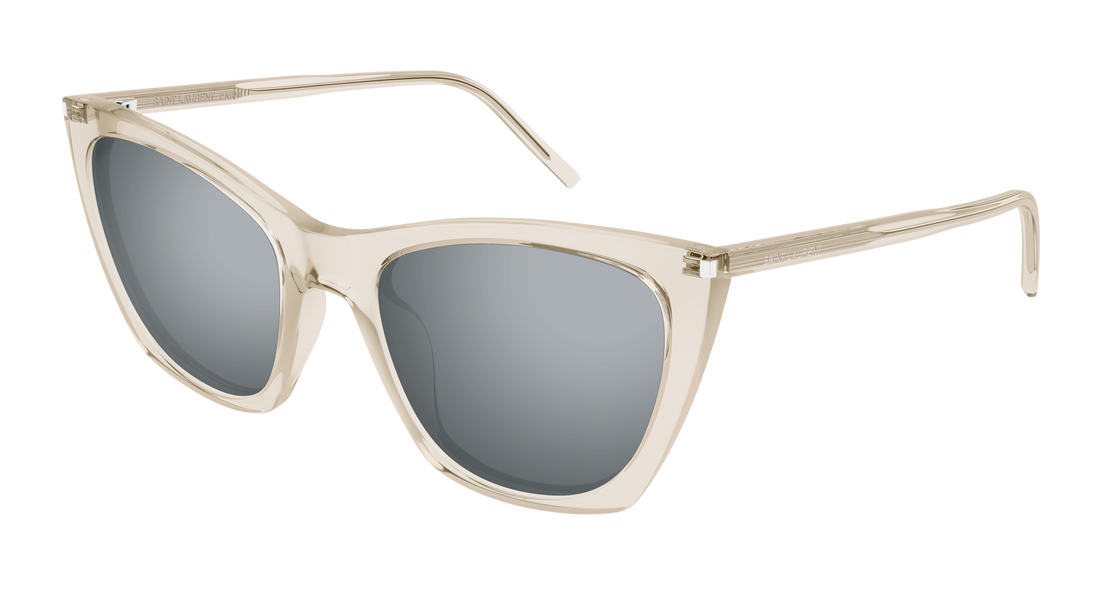 Óculos de sol saint laurent sl 214 kate thin 004 beige cat eye femenino tamanho 55mm - Vista principal