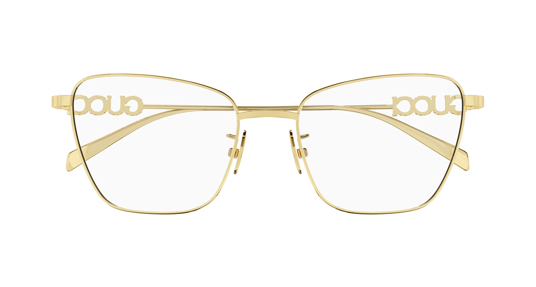 Occhiali da vista gucci gg1807o 001 dorado butterfly femenino taglia 54mm - Vista dettagliata