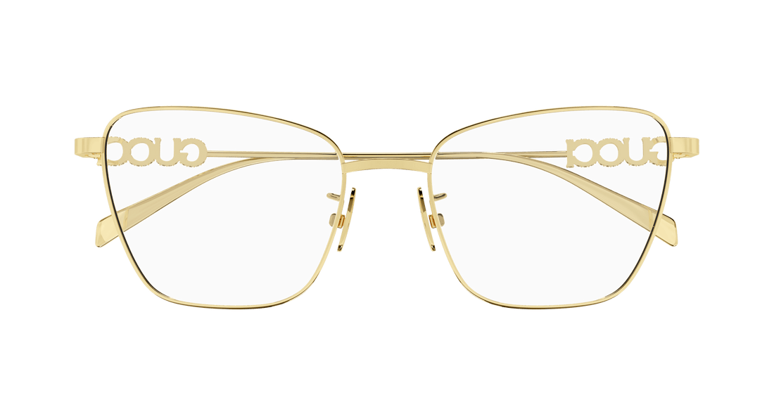 Occhiali da vista gucci gg1807o 001 dorado butterfly femenino taglia 54mm - Vista dettagliata