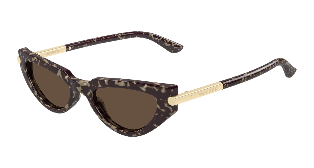 Occhiali da sole alexander mcqueen am0520s 002 havana cat eye femenino taglia 51mm - Vista principale