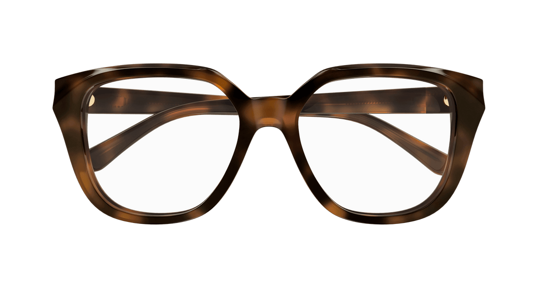 Óculos graduados chloé ch0293o 002 havana square femenino tamanho 53mm - Vista de detalhe